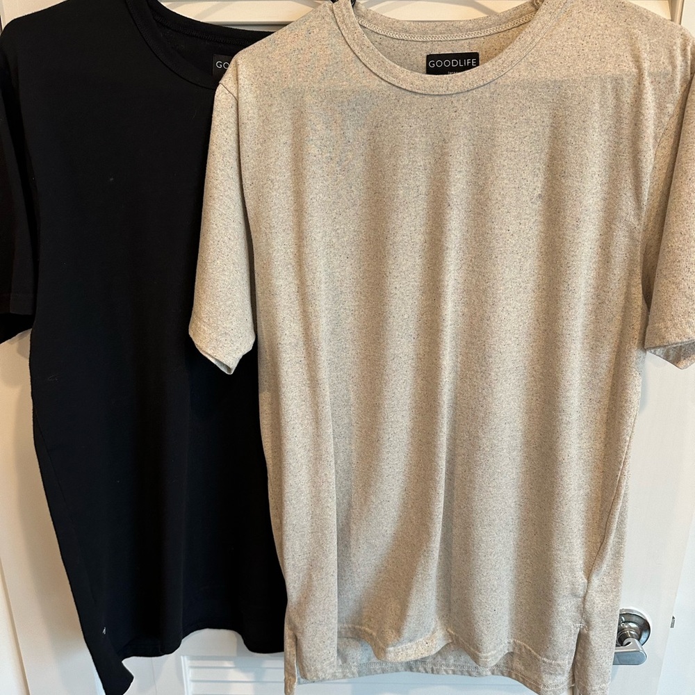 Goodlife Men's Short Sleeve Tees in Black and Cream